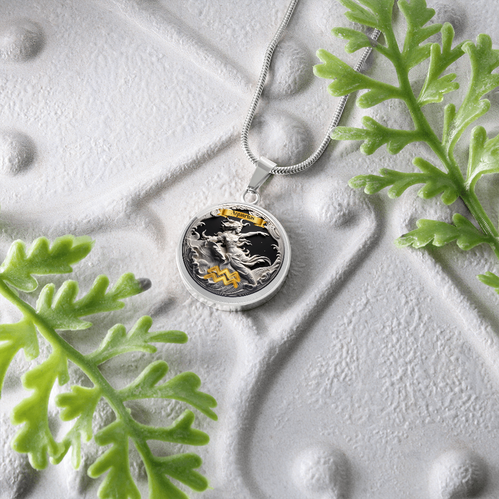 Aquarius Zodiac Signs - Custom Crafted Necklace ShineOn Fulfillment