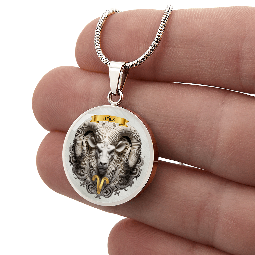 Aries Zodiac Sign- Custom Crafted Necklace ShineOn Fulfillment