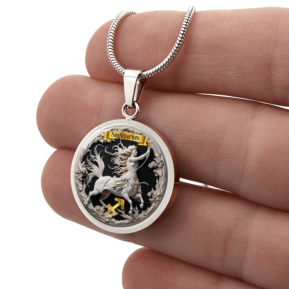 Sagittarius Zodiac Sign - Custom Crafted Necklace ShineOn Fulfillment