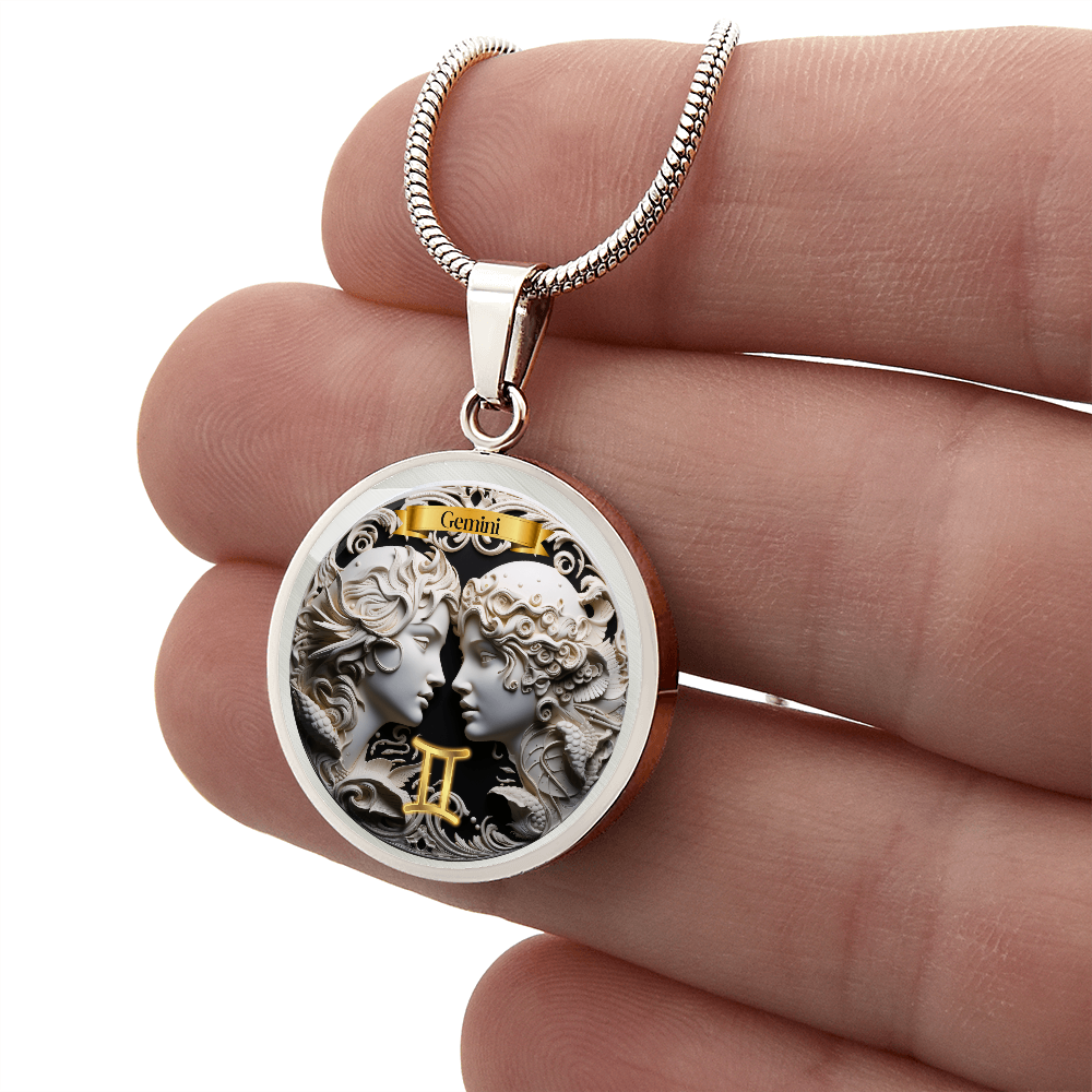 Gemini Zodiac Sign - Custom Crafted Necklace ShineOn Fulfillment