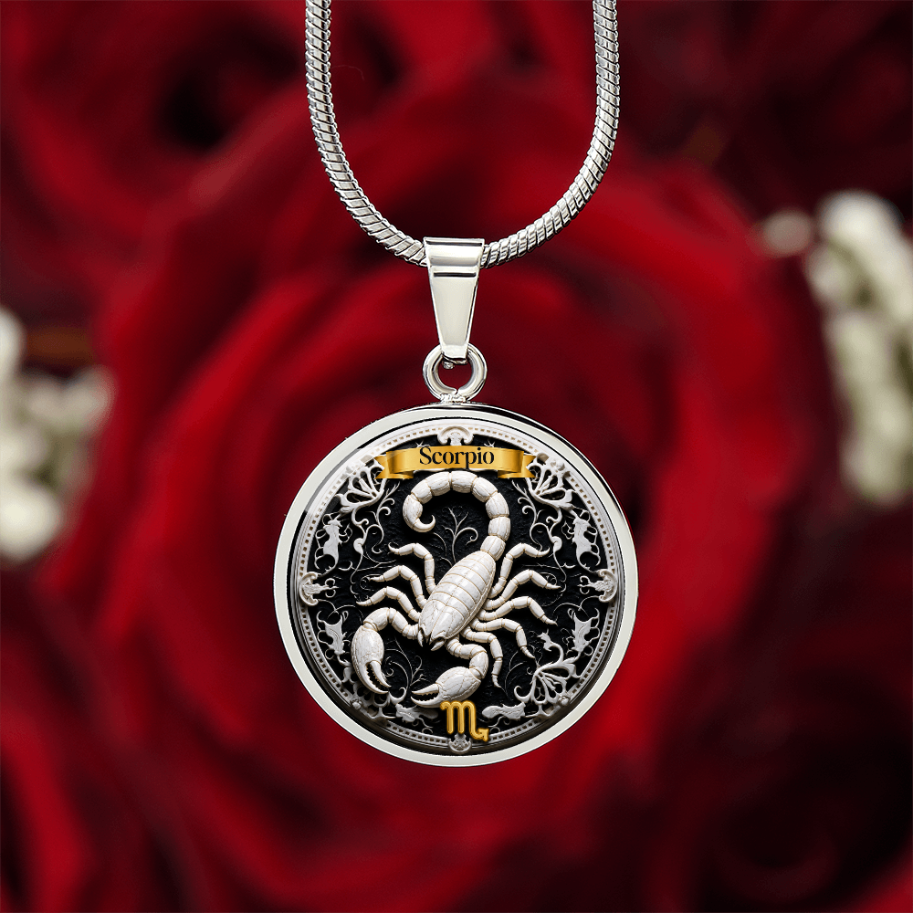 Scorpio Zodiac Sign Necklace - Custom Craft Design