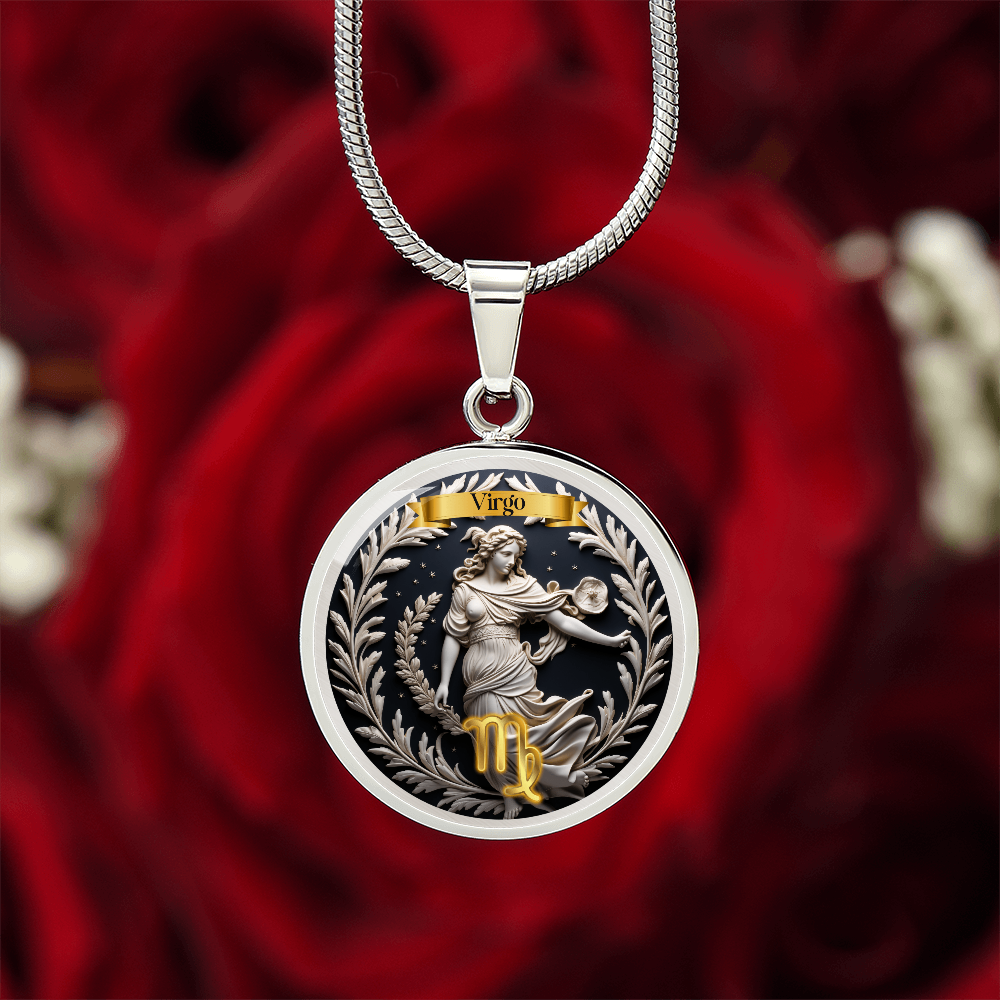 Virgo Zodiac Sign  - Custom Crafted Necklace ShineOn Fulfillment