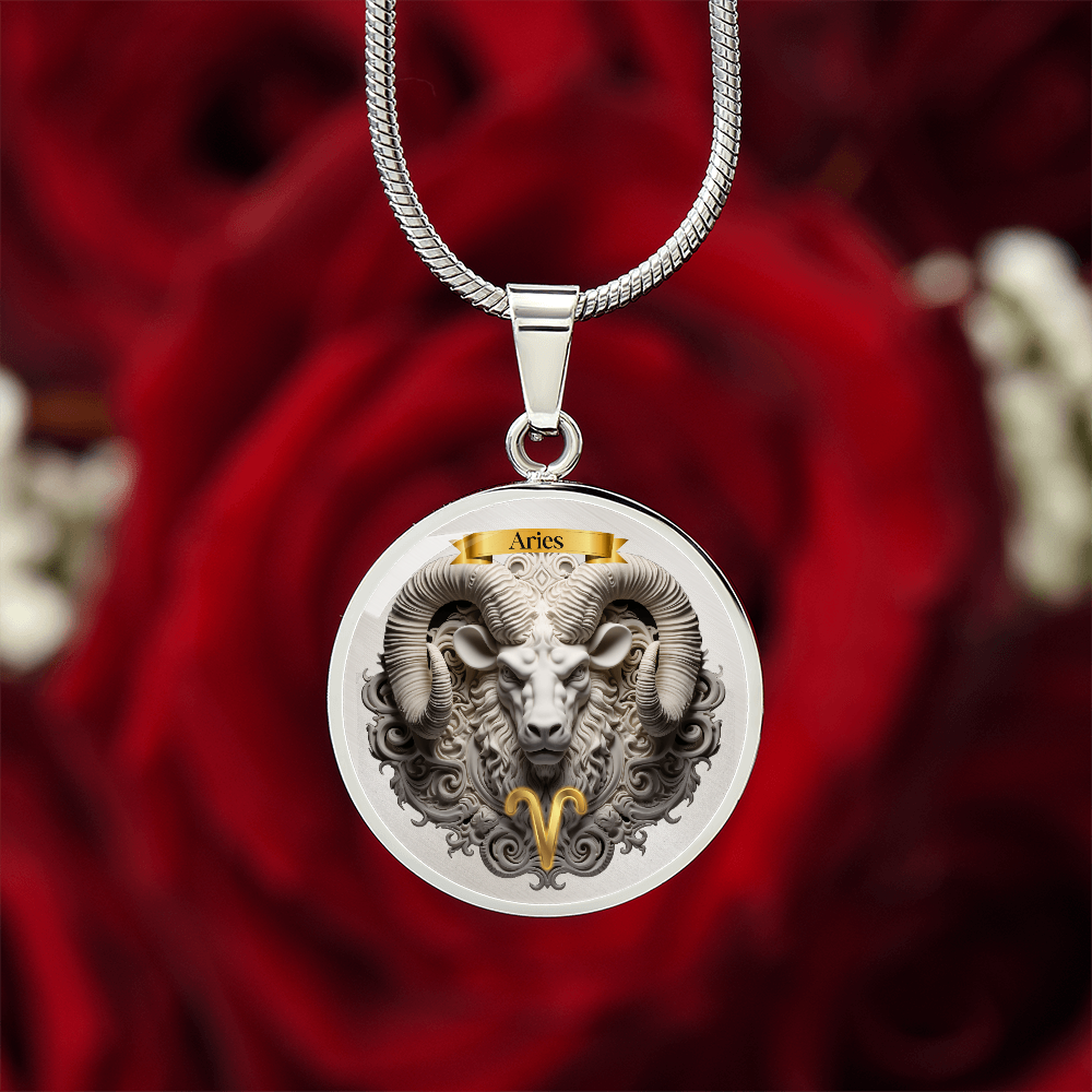 Aries Zodiac Sign- Custom Crafted Necklace ShineOn Fulfillment
