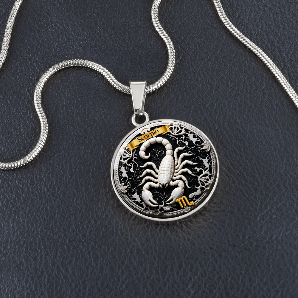 Scorpio Zodiac Sign Necklace - Custom Craft Design