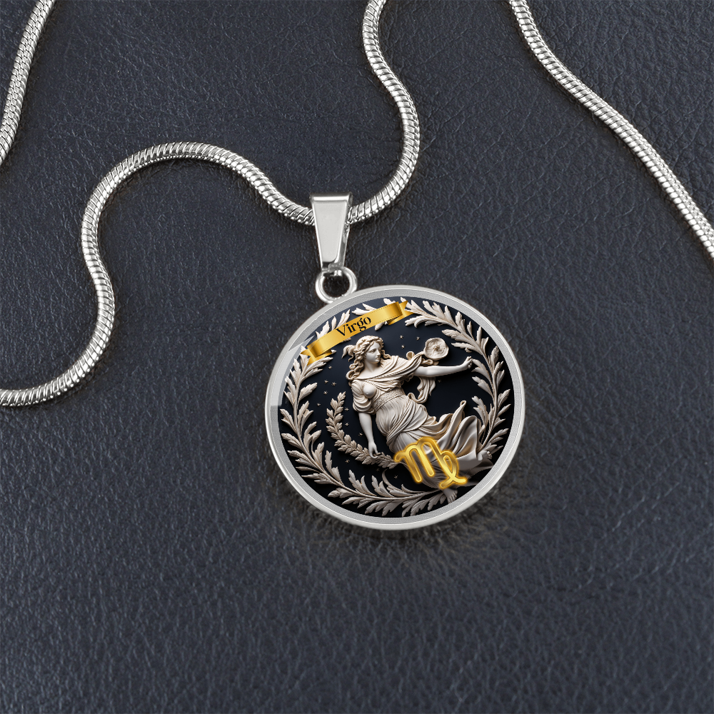 Virgo Zodiac Sign  - Custom Crafted Necklace ShineOn Fulfillment