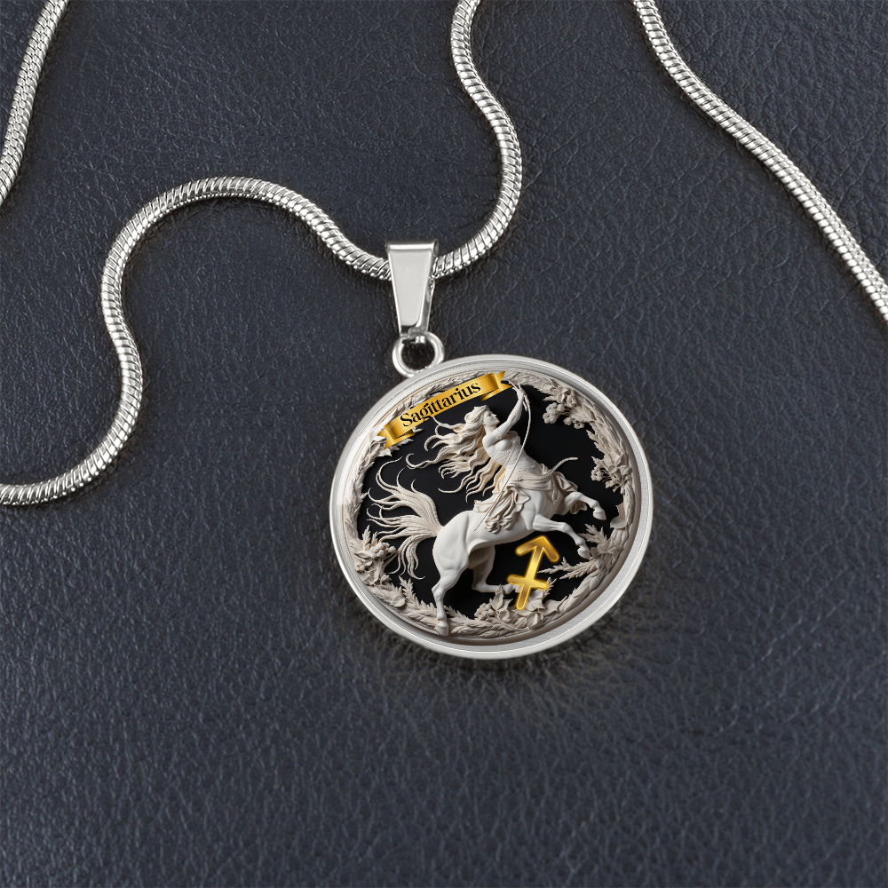Sagittarius Zodiac Sign - Custom Crafted Necklace ShineOn Fulfillment