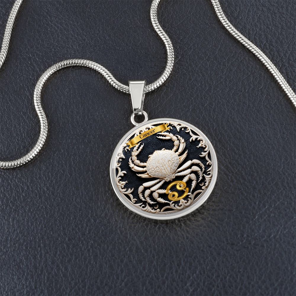 Cancer Zodiac Sign - Custom Crated Necklace ShineOn Fulfillment