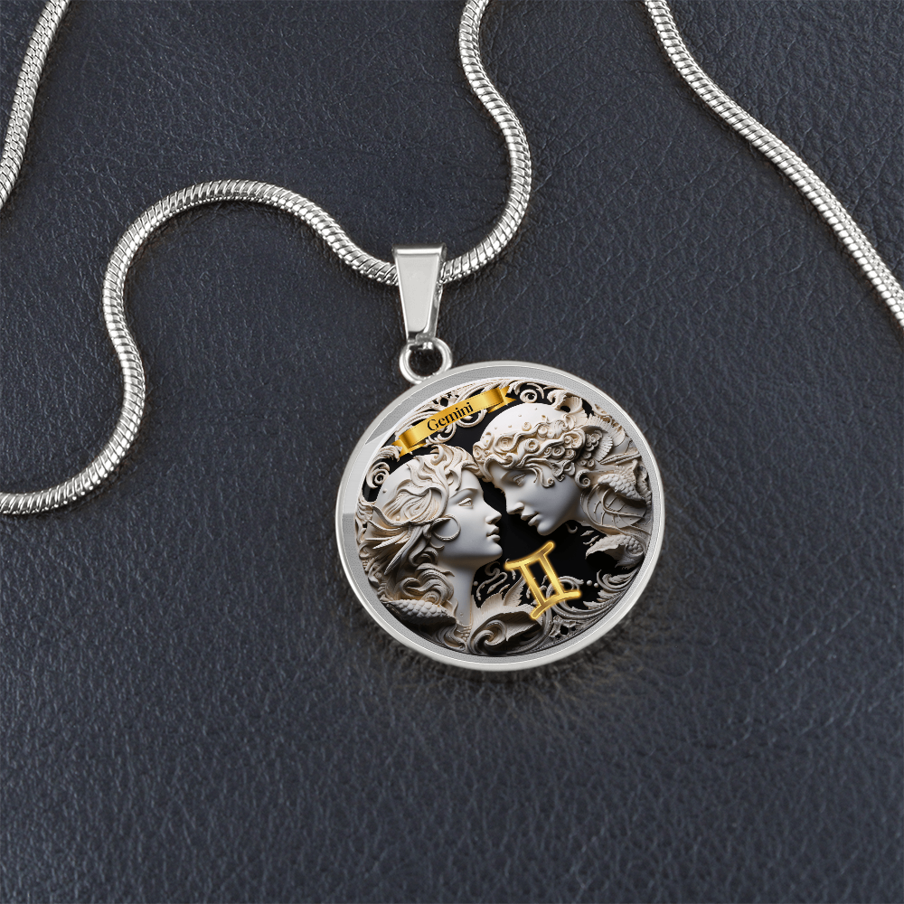 Gemini Zodiac Sign - Custom Crafted Necklace ShineOn Fulfillment
