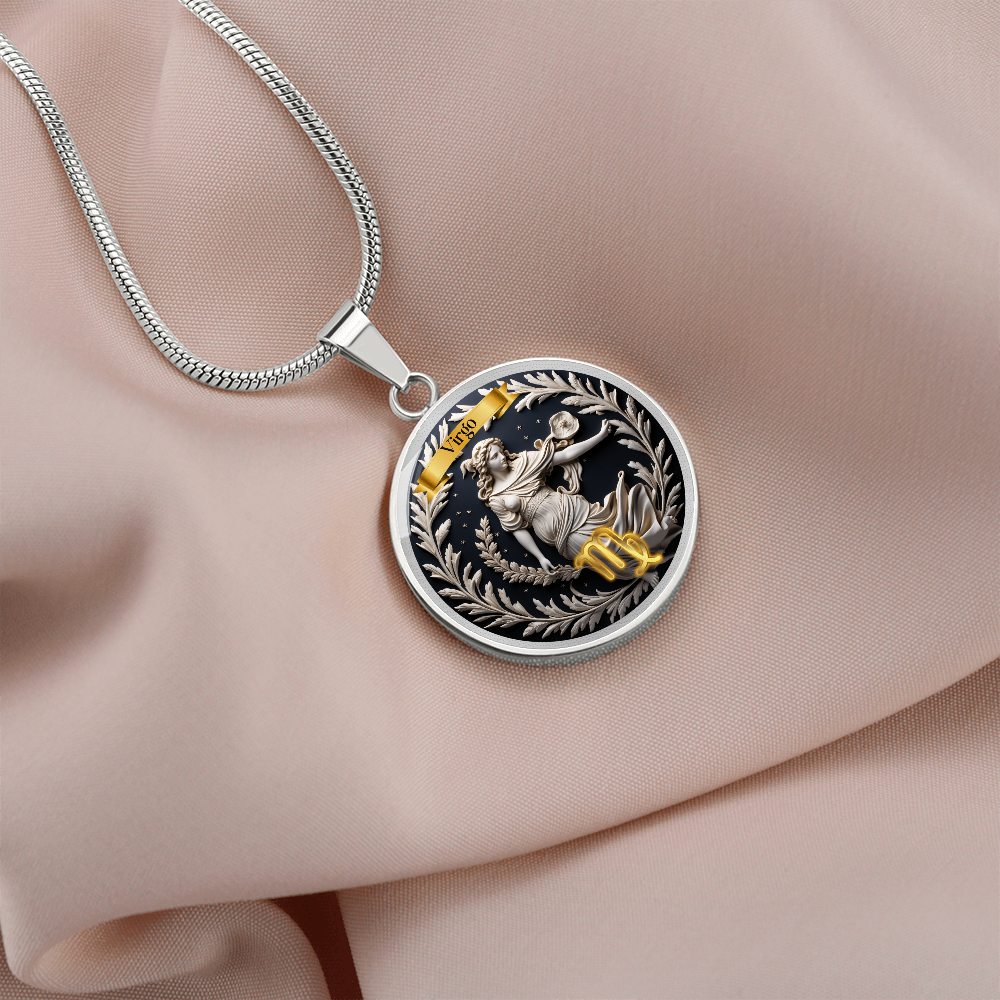 Virgo Zodiac Sign  - Custom Crafted Necklace ShineOn Fulfillment