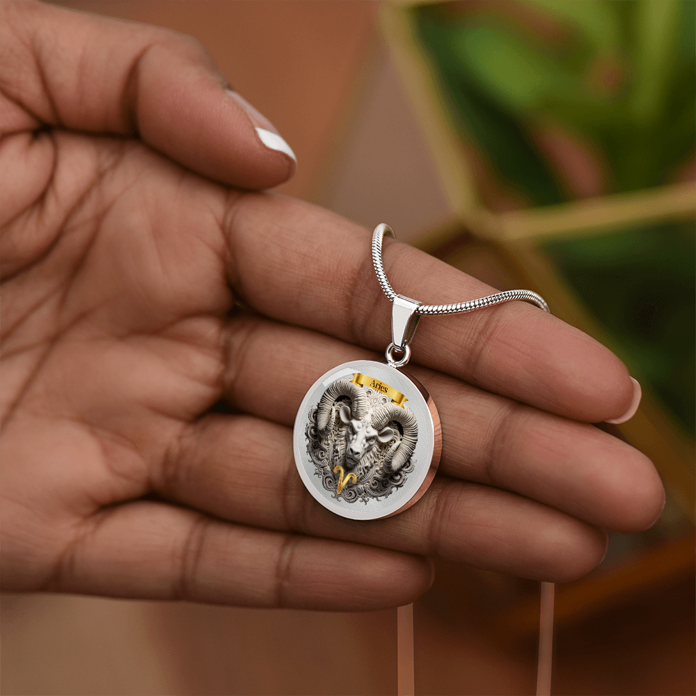 Aries Zodiac Sign- Custom Crafted Necklace ShineOn Fulfillment