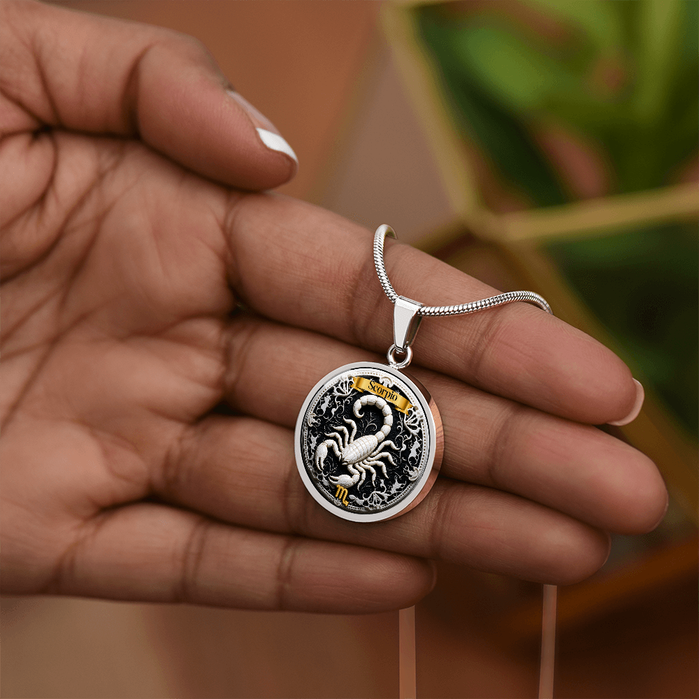 Scorpio Zodiac Sign Necklace - Custom Craft Design