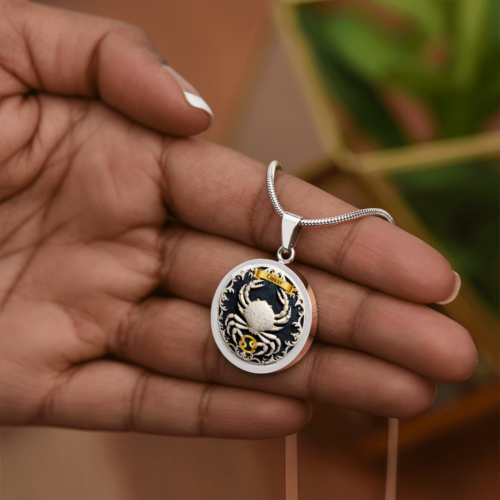 Cancer Zodiac Sign - Custom Crated Necklace ShineOn Fulfillment