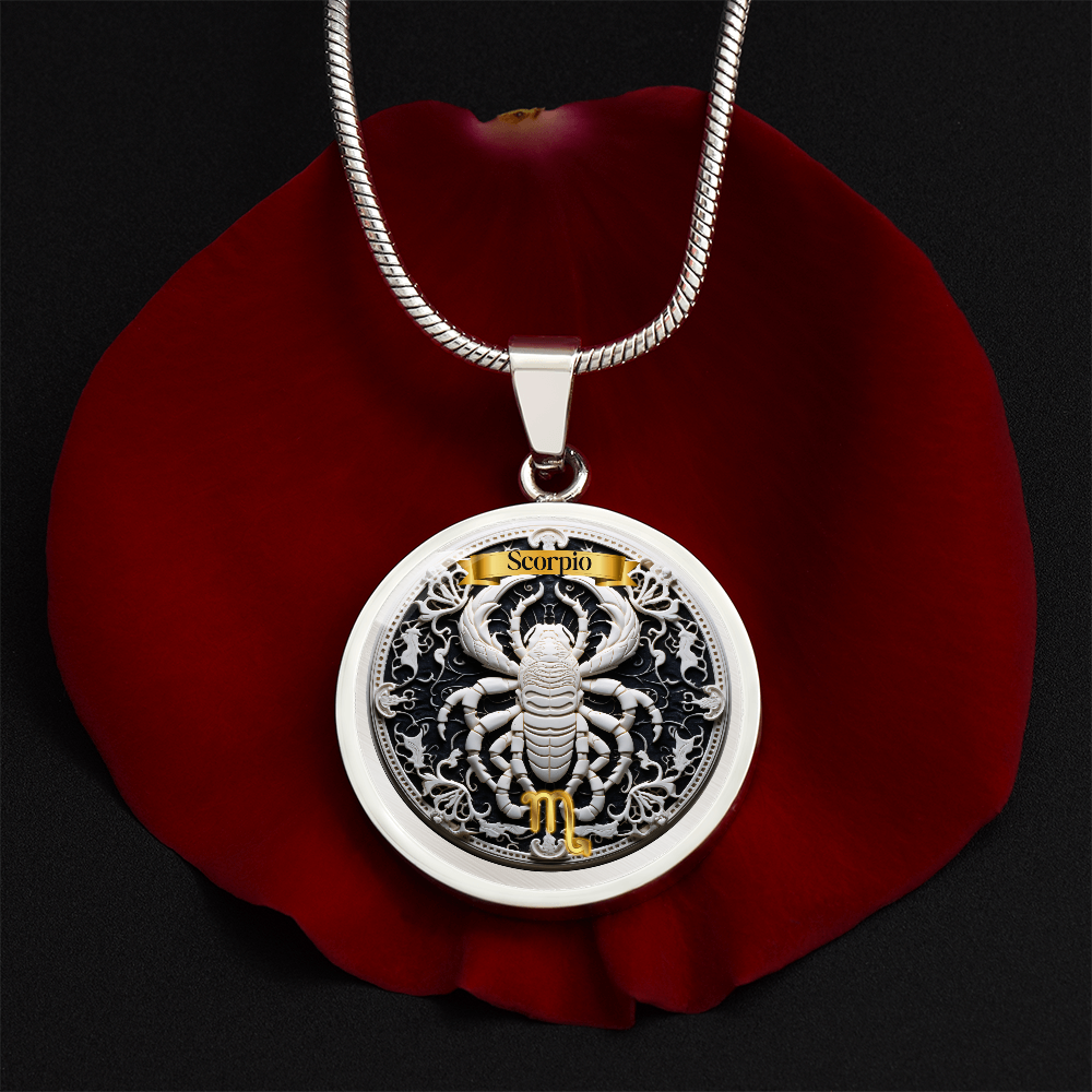 Scorpio Zodiac Sign- Custom Crafted Necklace ShineOn Fulfillment