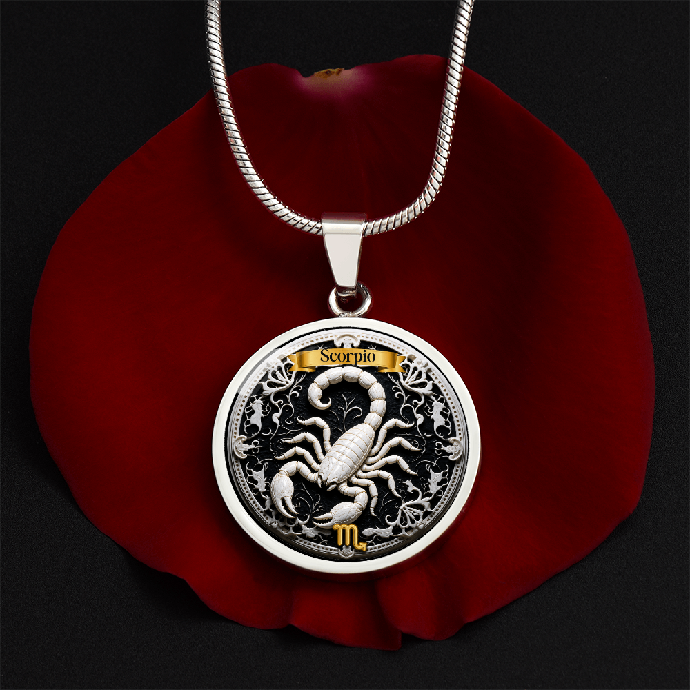 Scorpio Zodiac Sign Necklace - Custom Craft Design