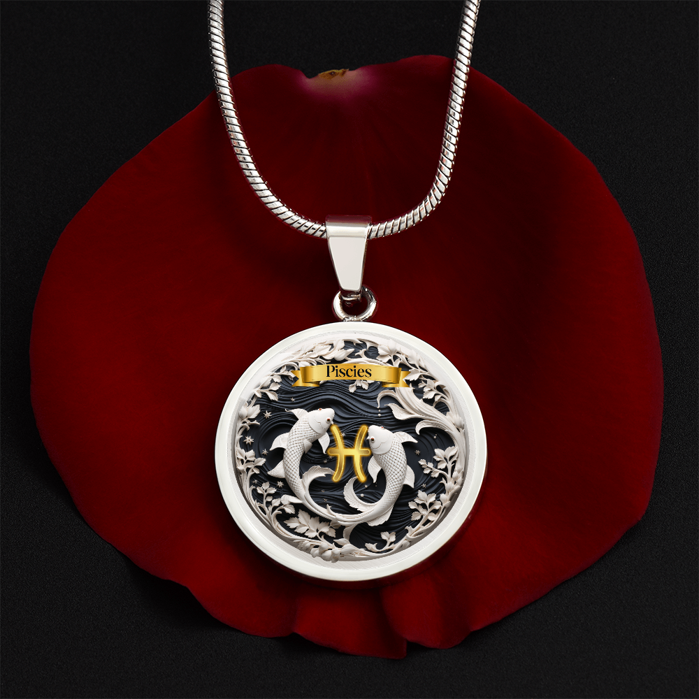 Pisces Zodiac Sign- Custom Crafted Necklace ShineOn Fulfillment