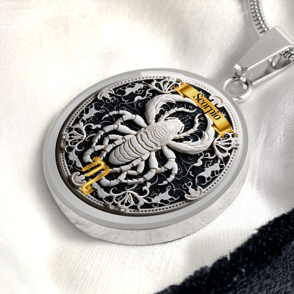 Scorpio Zodiac Sign- Custom Crafted Necklace ShineOn Fulfillment
