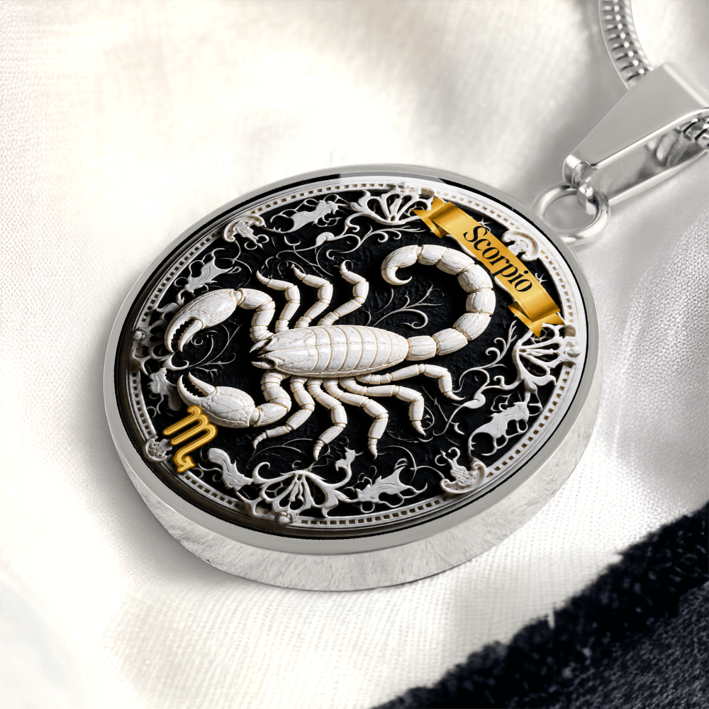 Scorpio Zodiac Sign Necklace - Custom Craft Design