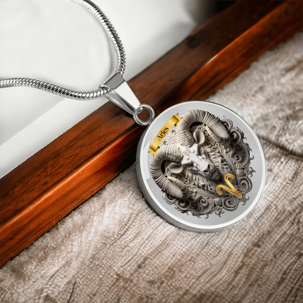 Aries Zodiac Sign- Custom Crafted Necklace ShineOn Fulfillment