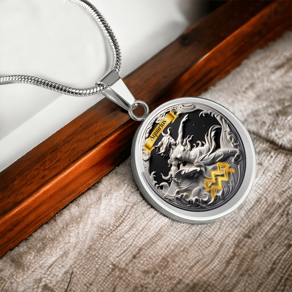 Aquarius Zodiac Signs - Custom Crafted Necklace ShineOn Fulfillment