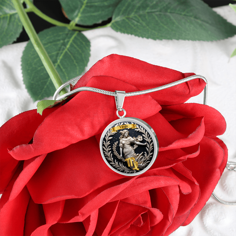 Virgo Zodiac Sign  - Custom Crafted Necklace ShineOn Fulfillment