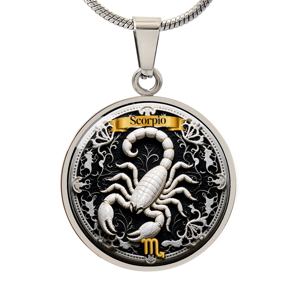 Scorpio Zodiac Sign Necklace - Custom Craft Design