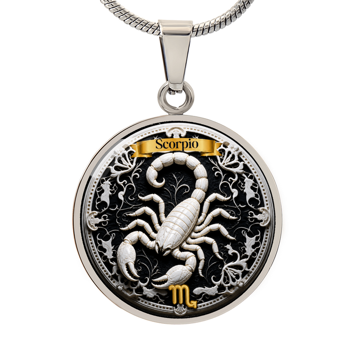 Scorpio Zodiac Sign Necklace - Custom Craft Design