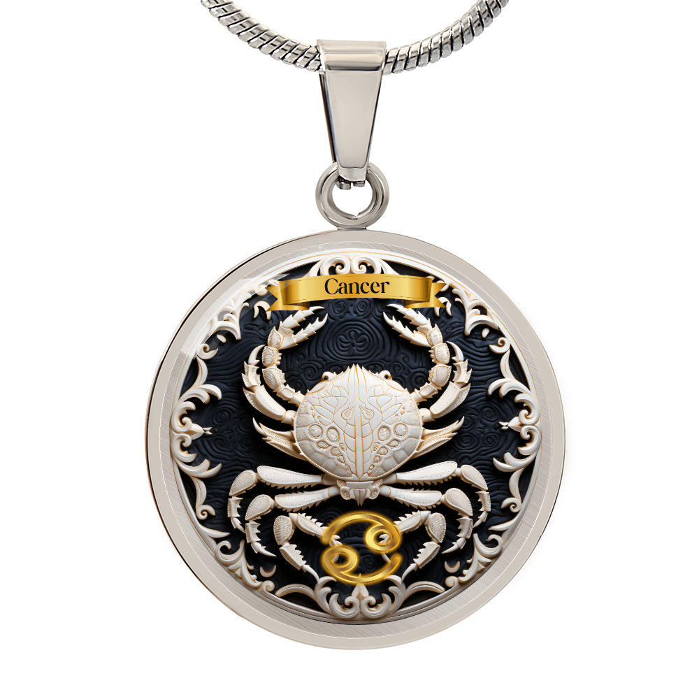 Cancer Zodiac Sign - Custom Crated Necklace ShineOn Fulfillment