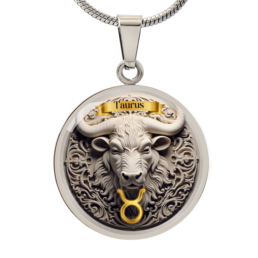 Taurus Zodiac Sign - Custom Crafted Necklace ShineOn Fulfillment