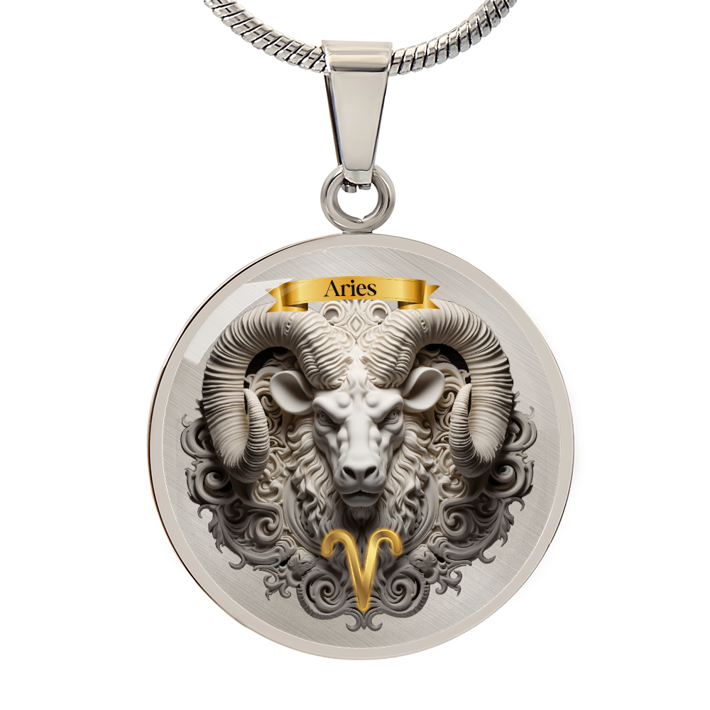 Aries Zodiac Sign- Custom Crafted Necklace ShineOn Fulfillment