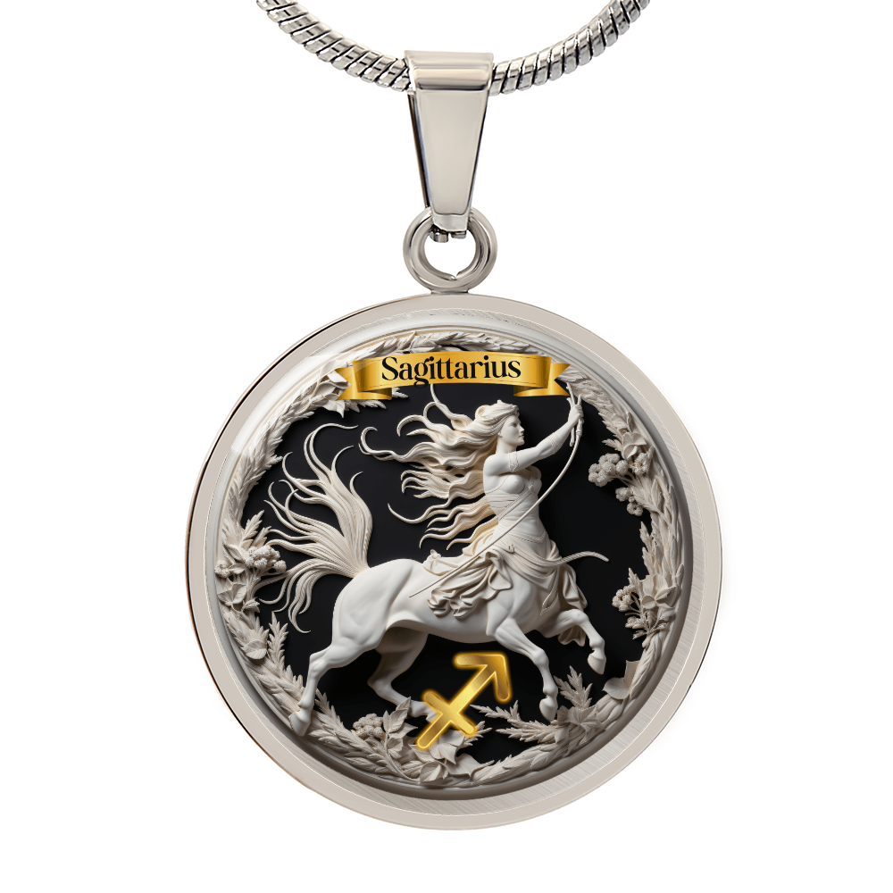 Sagittarius Zodiac Sign - Custom Crafted Necklace ShineOn Fulfillment