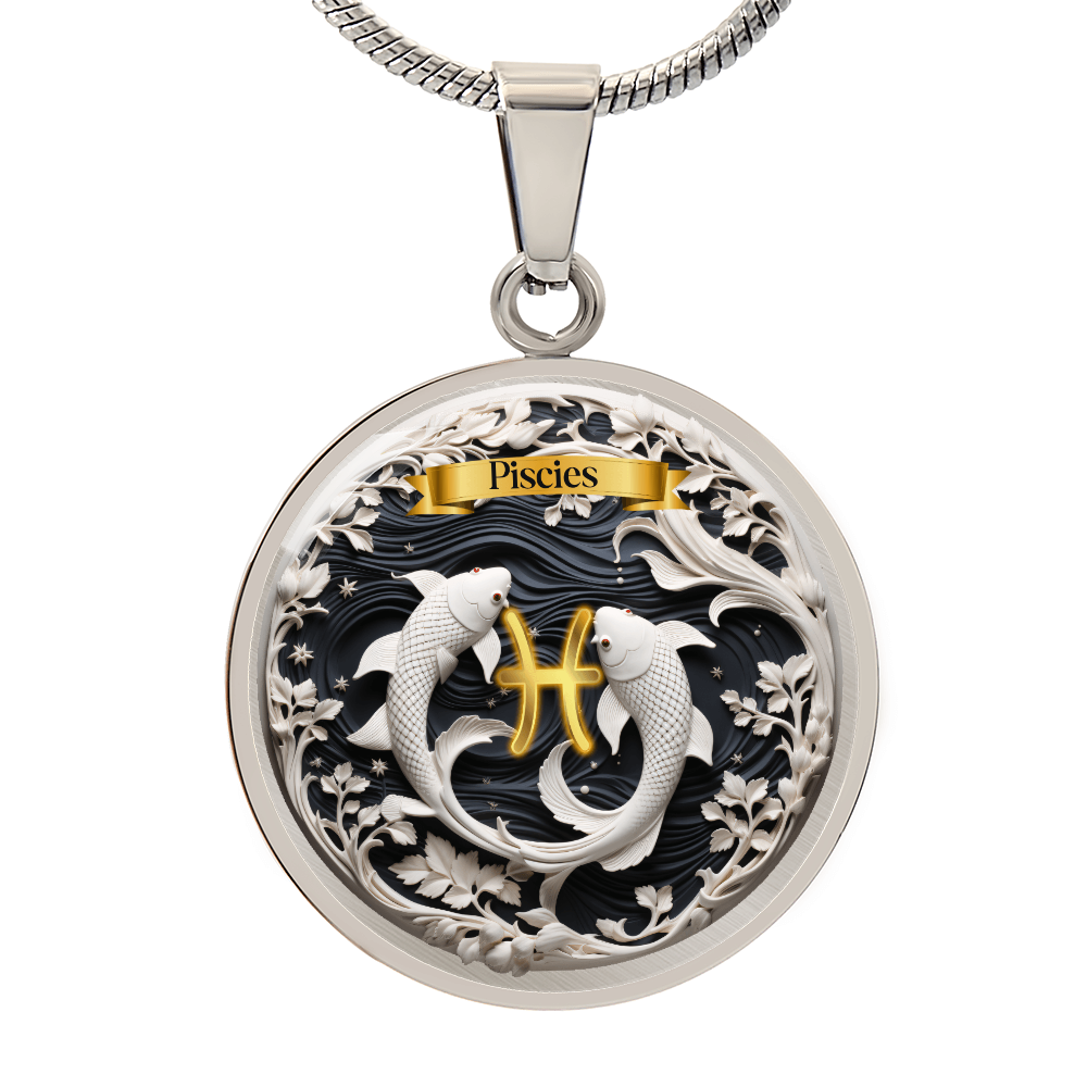 Pisces Zodiac Sign- Custom Crafted Necklace ShineOn Fulfillment