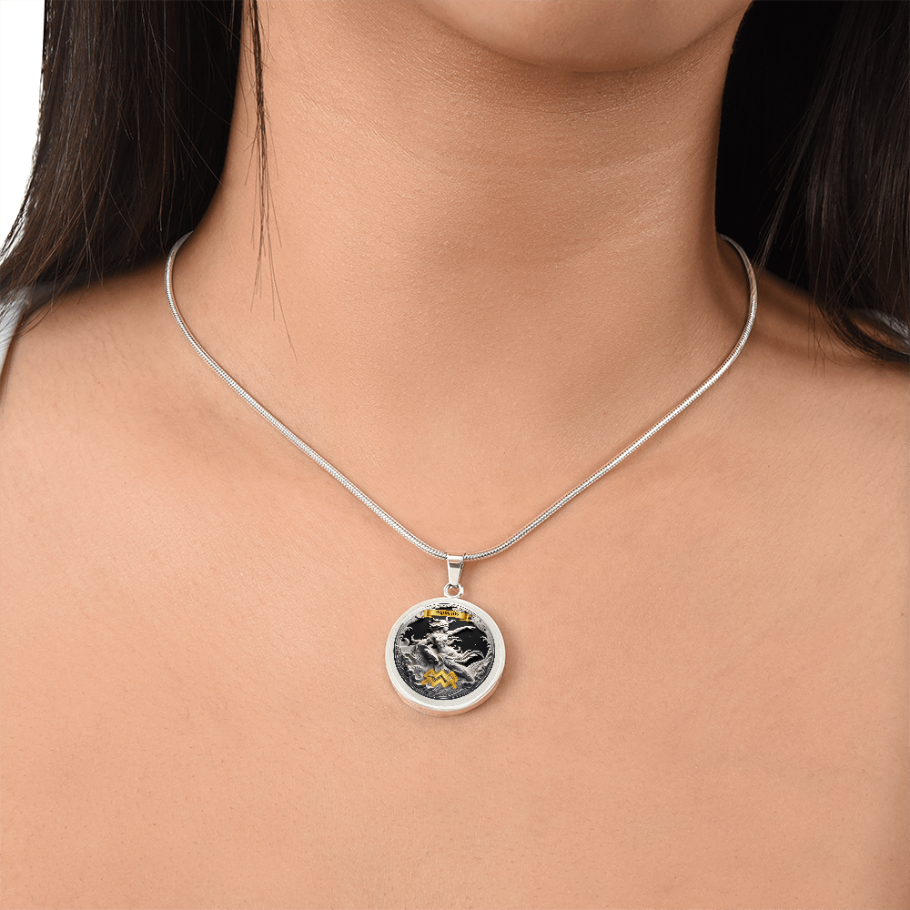 Aquarius Zodiac Signs - Custom Crafted Necklace ShineOn Fulfillment