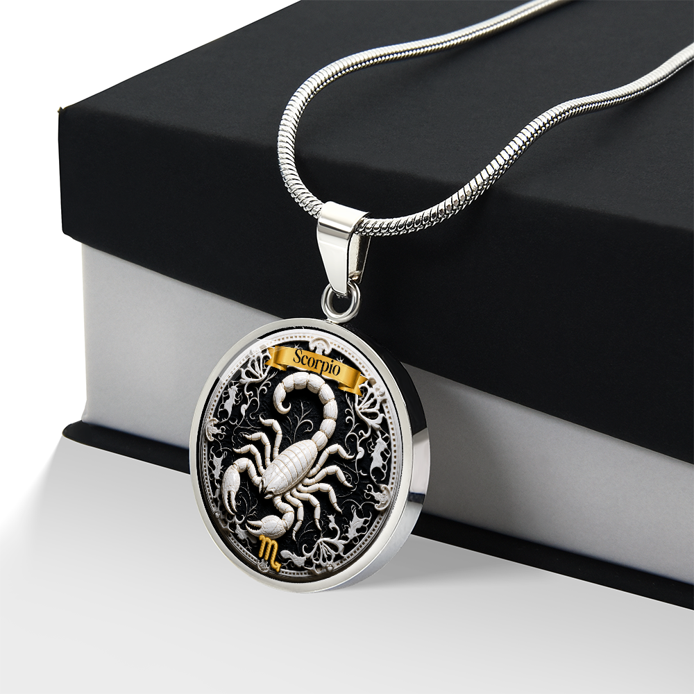 Scorpio Zodiac Sign Necklace - Custom Craft Design