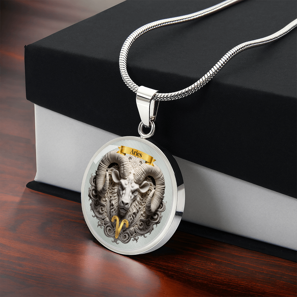Aries Zodiac Sign- Custom Crafted Necklace ShineOn Fulfillment