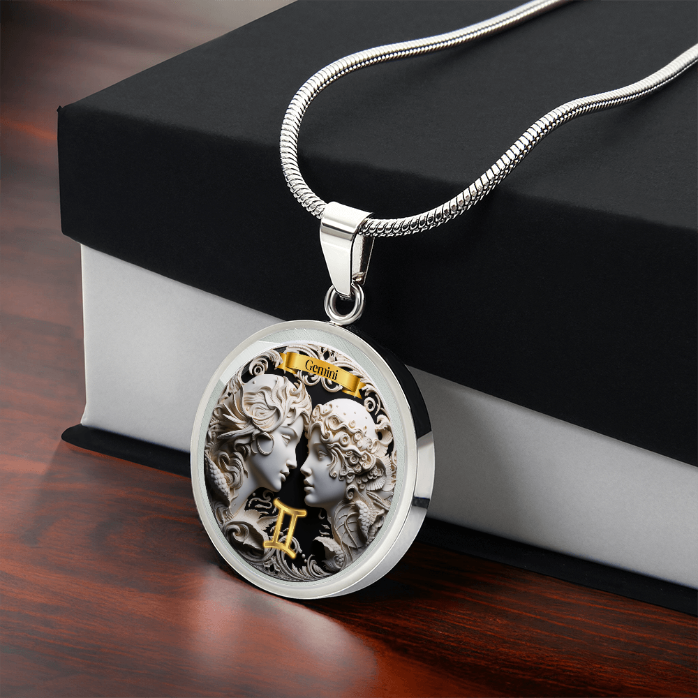 Gemini Zodiac Sign - Custom Crafted Necklace ShineOn Fulfillment