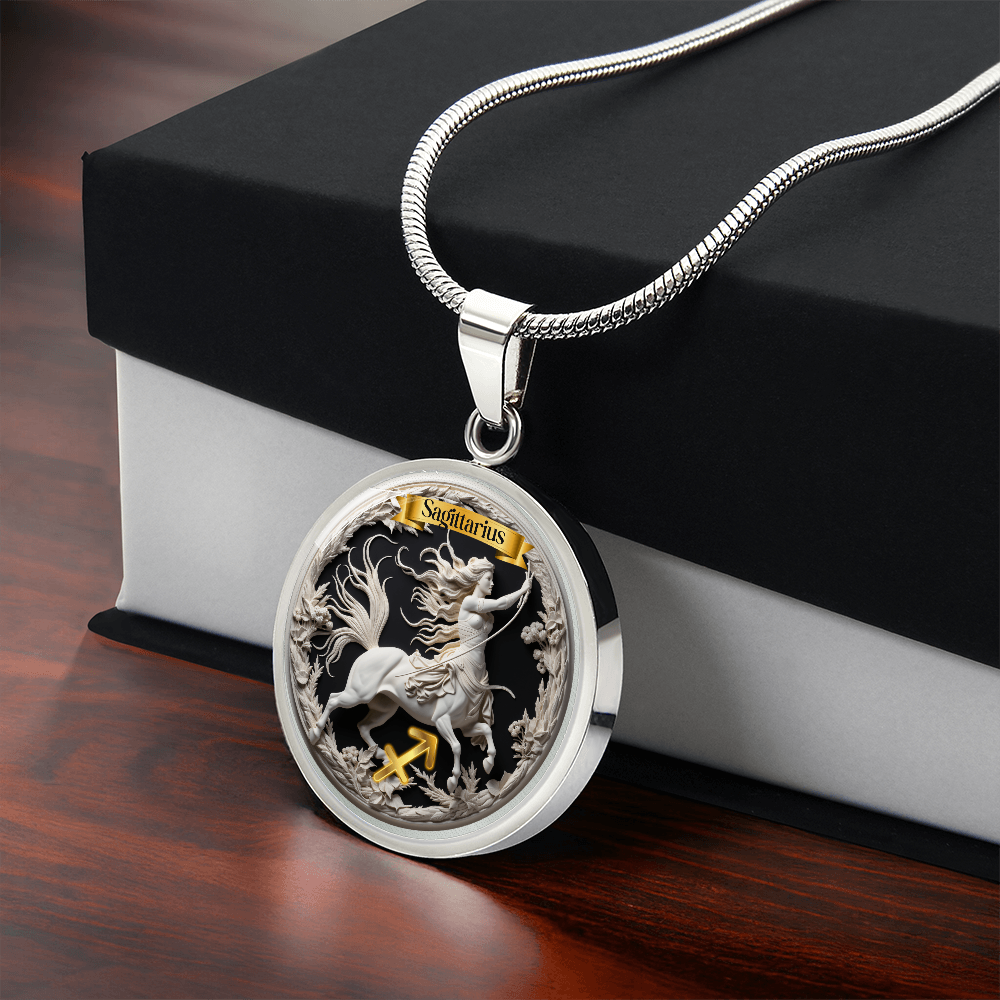 Sagittarius Zodiac Sign - Custom Crafted Necklace ShineOn Fulfillment