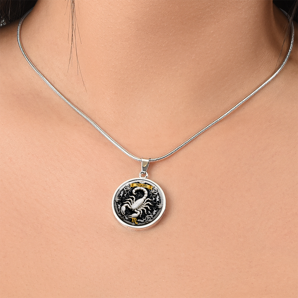 Scorpio Zodiac Sign Necklace - Custom Craft Design
