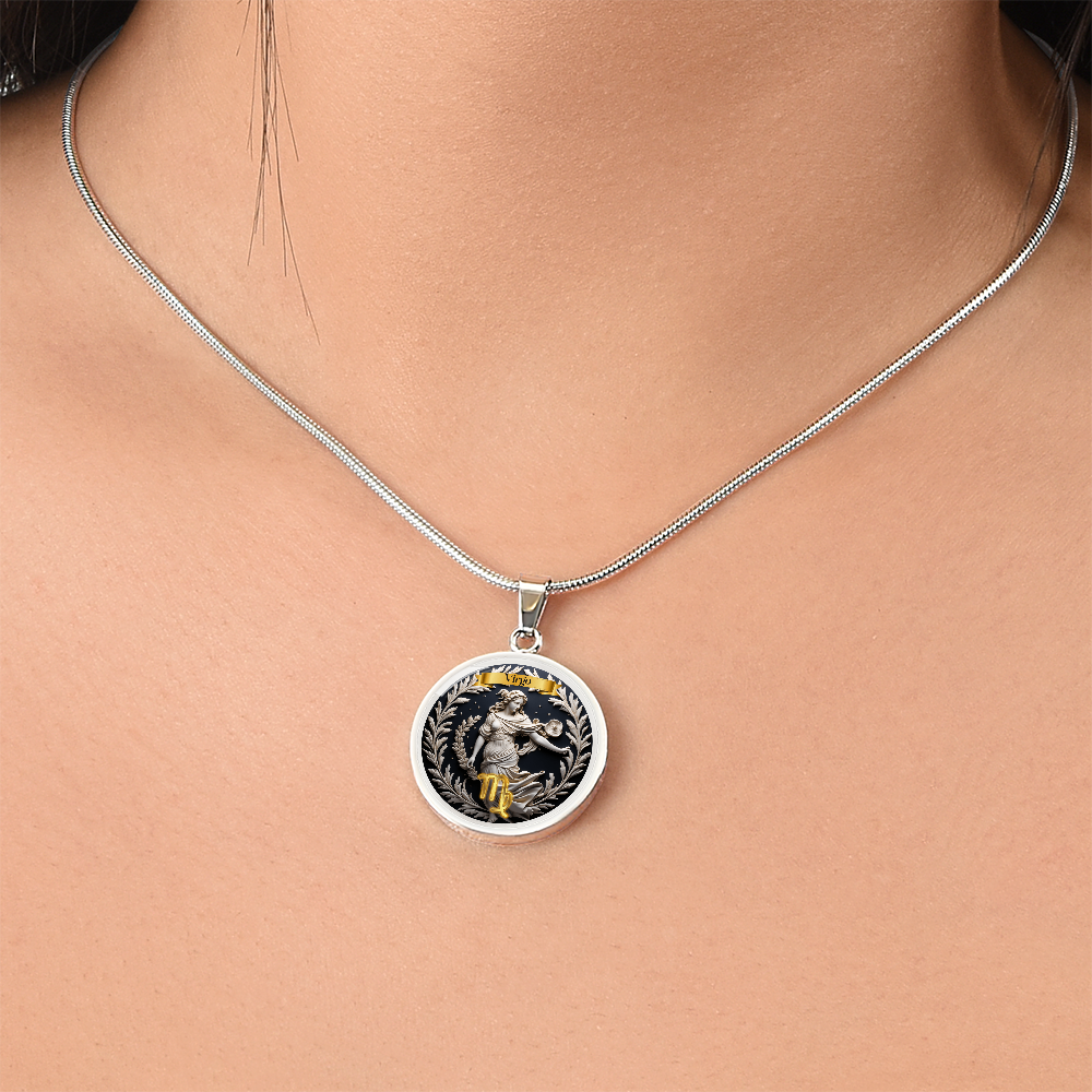 Virgo Zodiac Sign  - Custom Crafted Necklace ShineOn Fulfillment