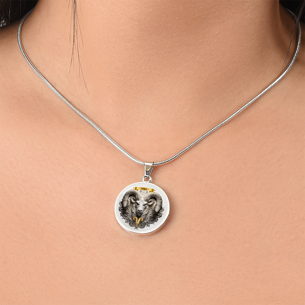 Aries Zodiac Sign- Custom Crafted Necklace ShineOn Fulfillment
