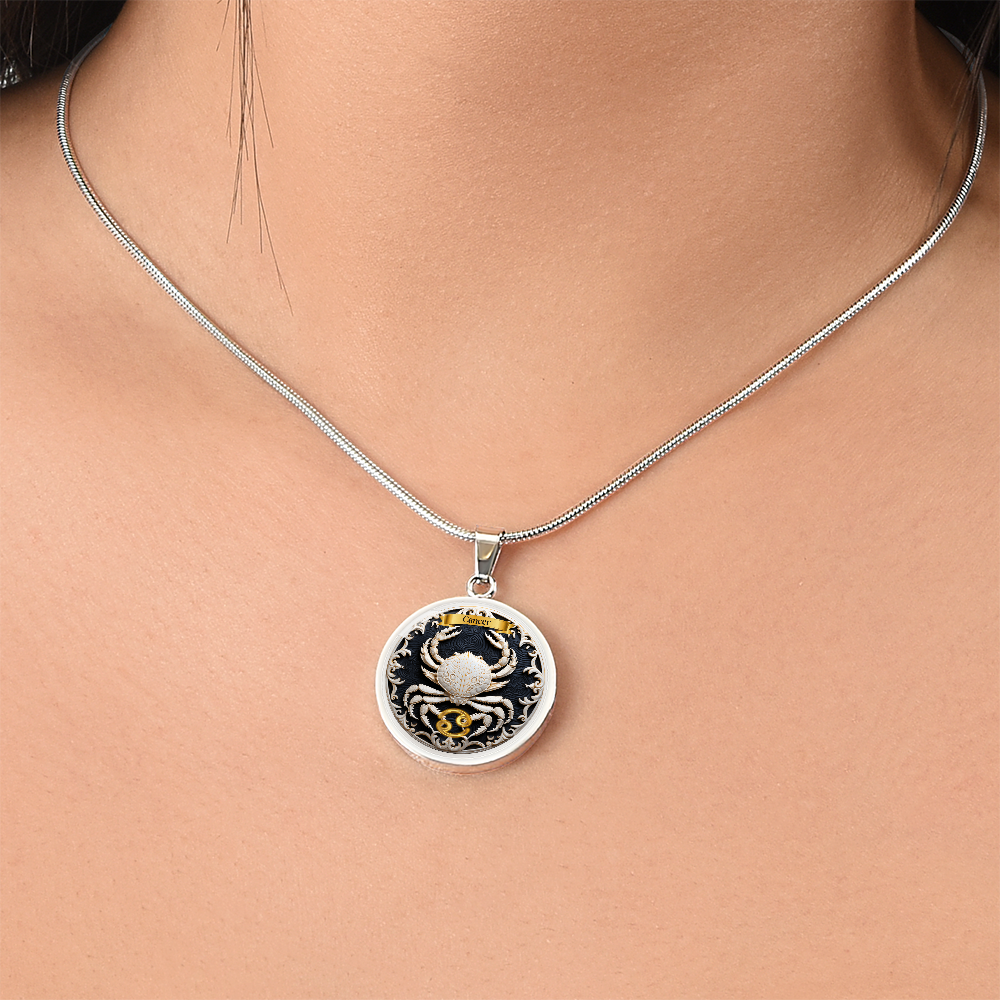 Cancer Zodiac Sign - Custom Crated Necklace ShineOn Fulfillment