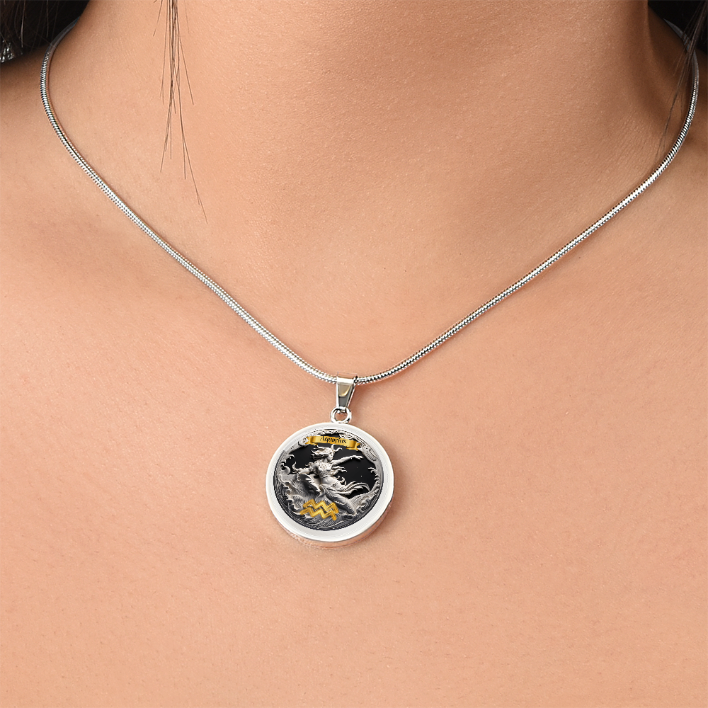 Aquarius Zodiac Signs - Custom Crafted Necklace ShineOn Fulfillment