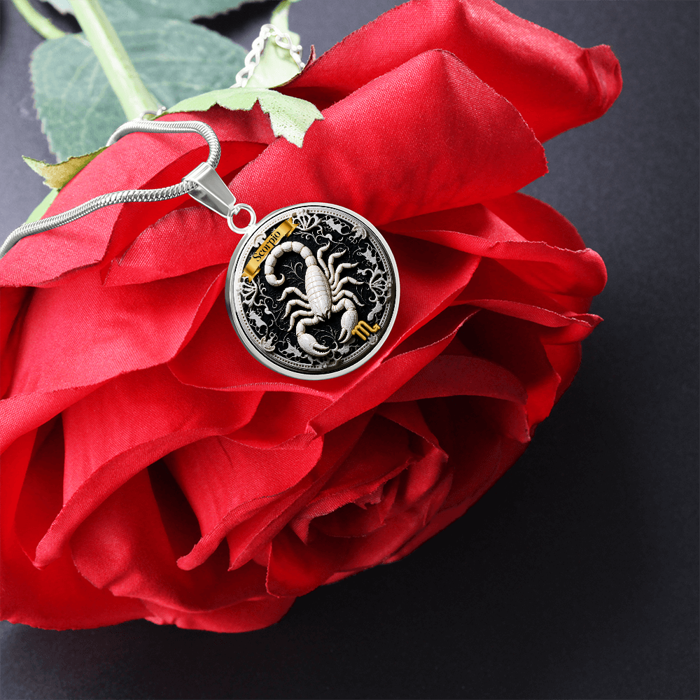 Scorpio Zodiac Sign Necklace - Custom Craft Design