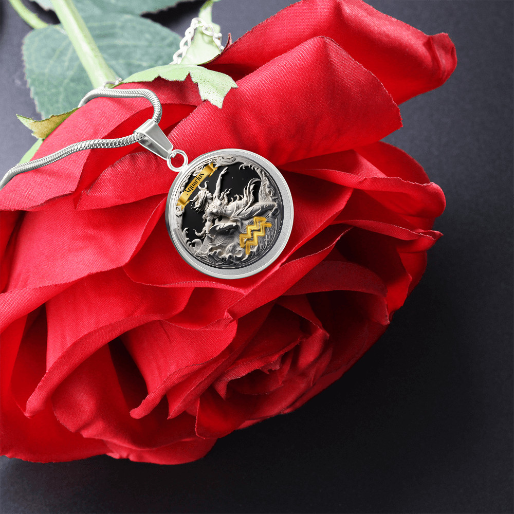 Aquarius Zodiac Signs - Custom Crafted Necklace ShineOn Fulfillment