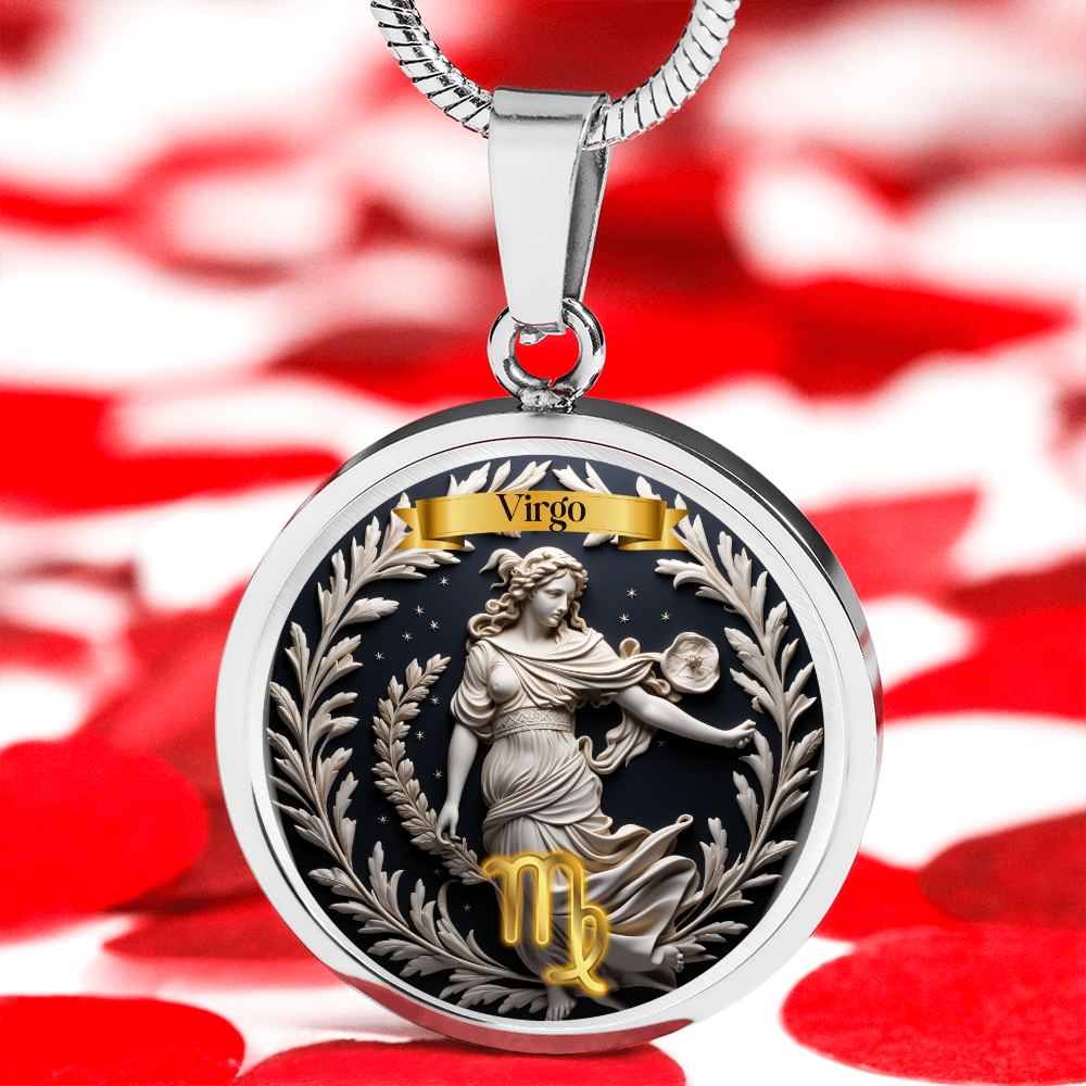Virgo Zodiac Sign  - Custom Crafted Necklace ShineOn Fulfillment