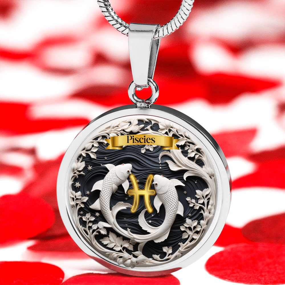 Pisces Zodiac Sign- Custom Crafted Necklace ShineOn Fulfillment