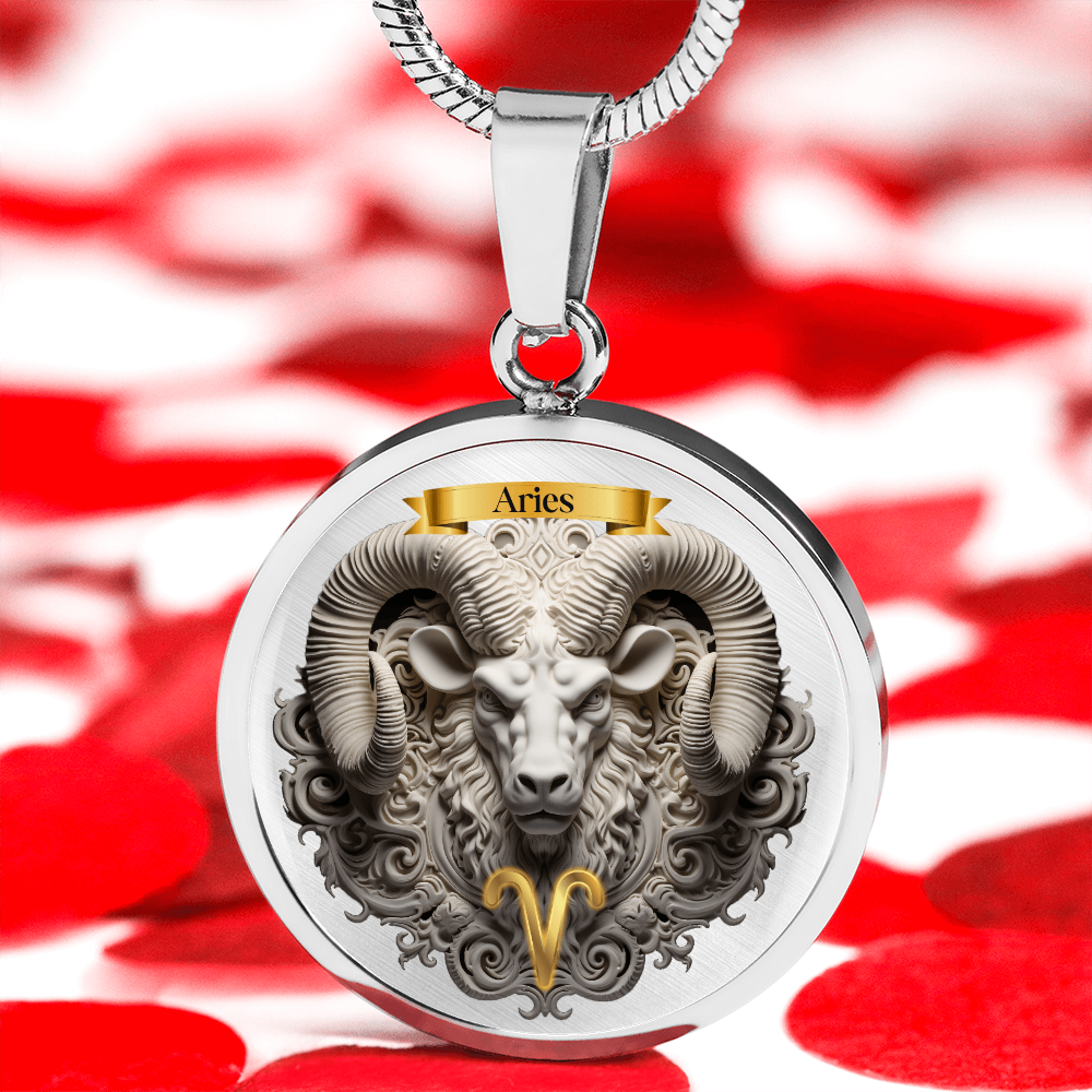 Aries Zodiac Sign- Custom Crafted Necklace ShineOn Fulfillment