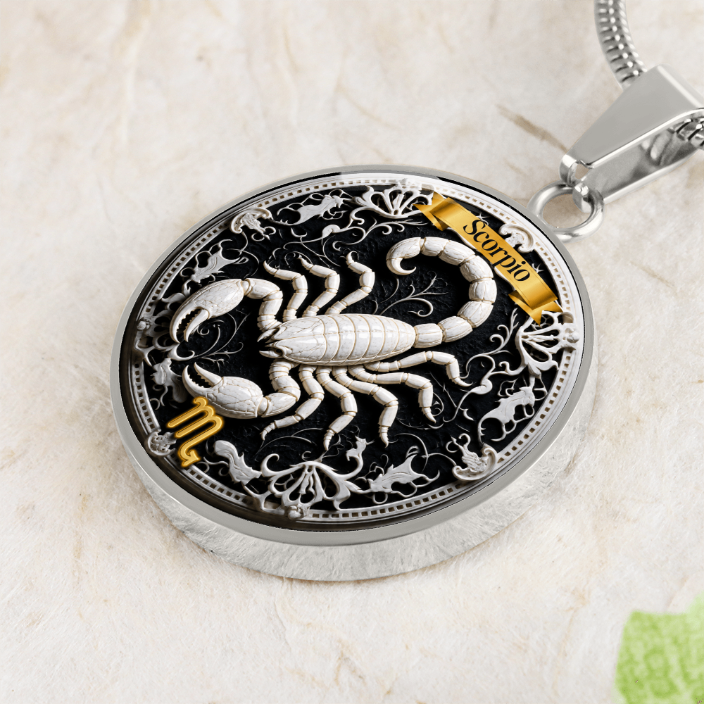 Scorpio Zodiac Sign Necklace - Custom Craft Design