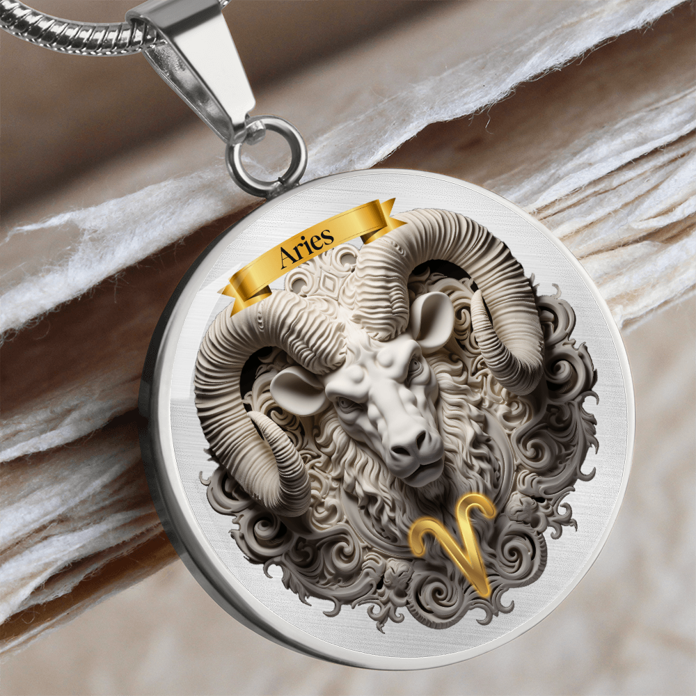 Aries Zodiac Sign- Custom Crafted Necklace ShineOn Fulfillment