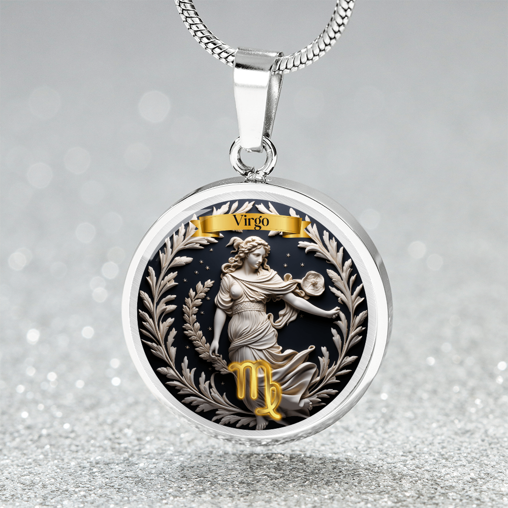 Virgo Zodiac Sign  - Custom Crafted Necklace ShineOn Fulfillment