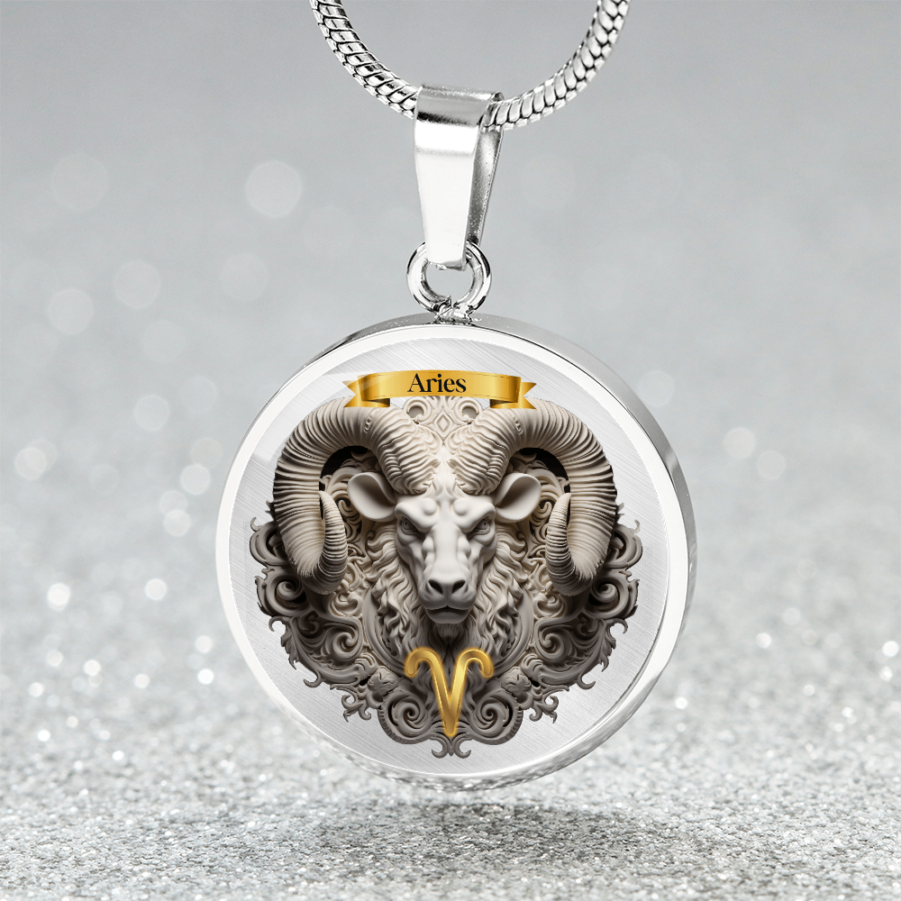 Aries Zodiac Sign- Custom Crafted Necklace ShineOn Fulfillment